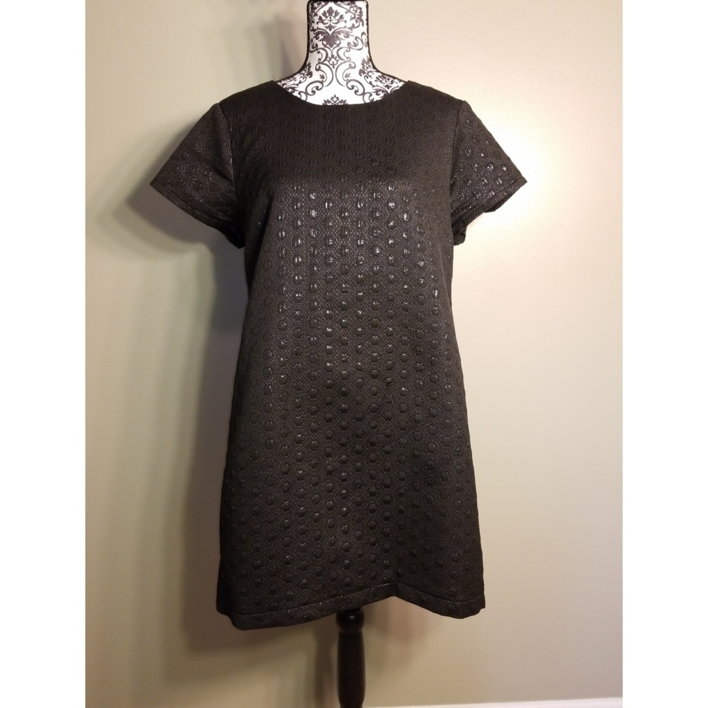 Black Shimmer Sheath Dress - Picture 1 of 5